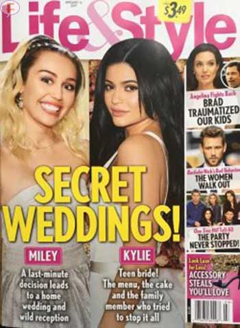 Miley Cyrus Secret Wedding Kylie Jenner secret wedding life and style