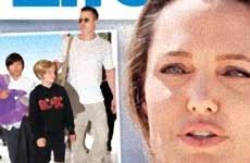 Angelina le da los niños a Brad [Life&Style]