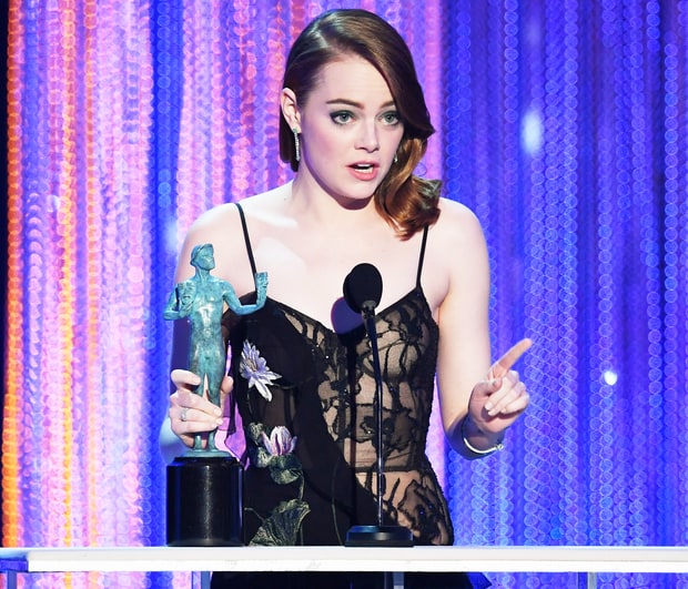 emma stone sag award