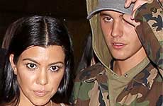 Kourtney Kardashian sale con Bieber pero está con Scott