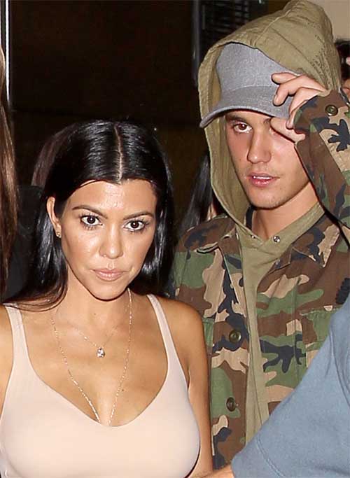 kourtney kardashian justin bieber date