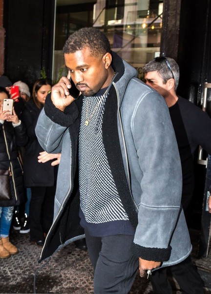 Kanye West Dines Out New York