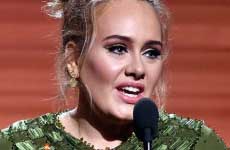 Adele triunfa en los Grammys 2017