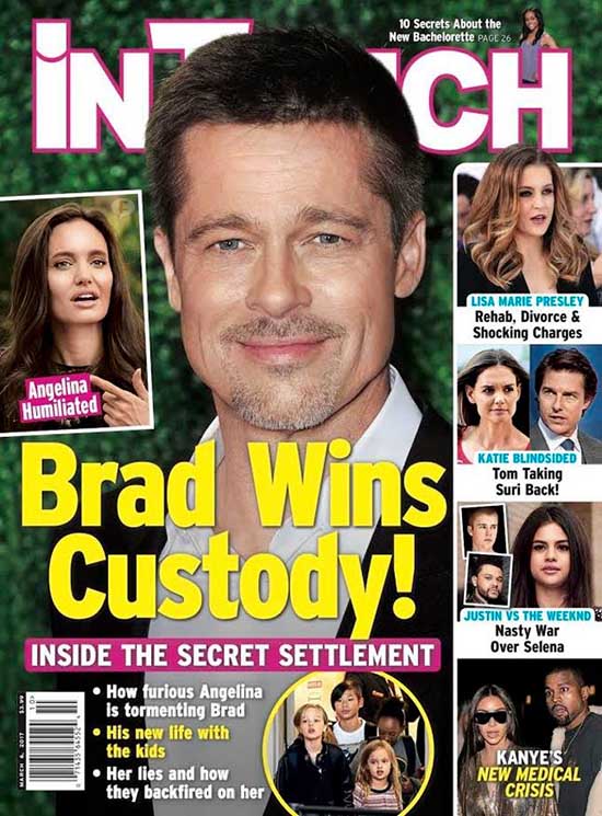 brad pitt wins Intouch cover