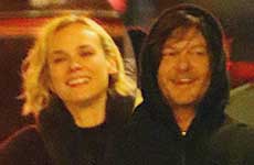 Norman Reedus y Diane Kruger Besándose!! PDA!!