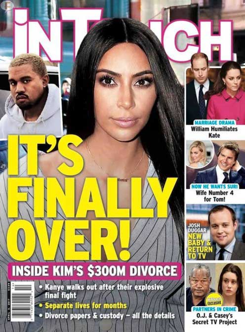 kim kardashian finally over intouch