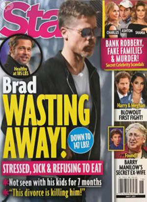 Brad Pitt eating desorden star