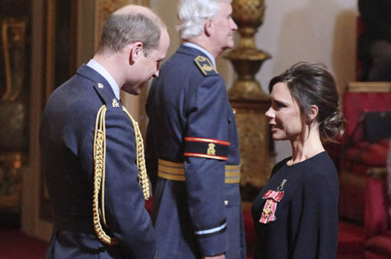 Victoria Beckham britain investiture