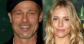 Brad Pitt coqueteando con Sienna Miller? What?