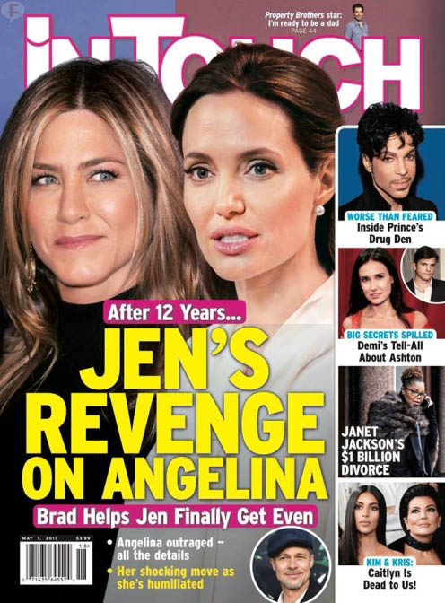 jen aniston se venga de angelina jolie intouch