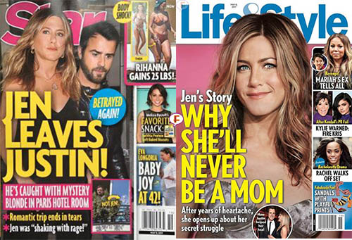 jennifer aniston esta semana en tabloides