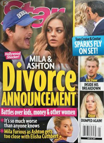 Ashton Kutcher Mila Kunis Divorce star