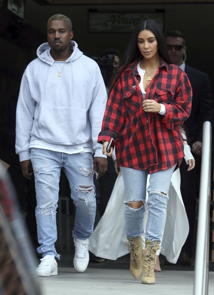 Kanye West Kim Kardashian Kanye West Lunch beverly hills