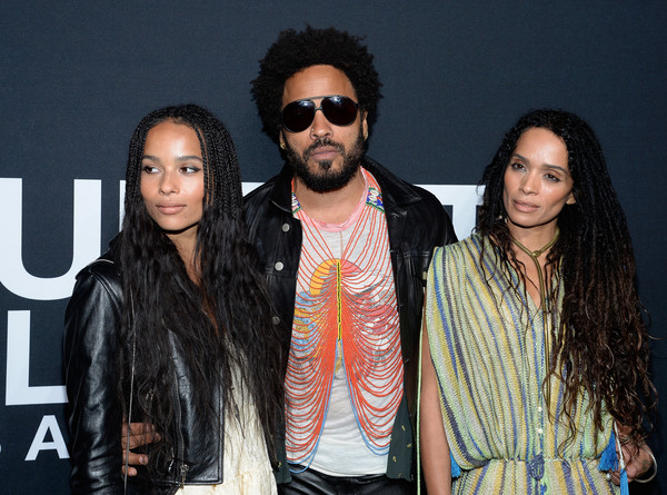 Zoe Kravitz Lenny kravitz lisa bonet SAINT LAURENT Palladium Arrivals