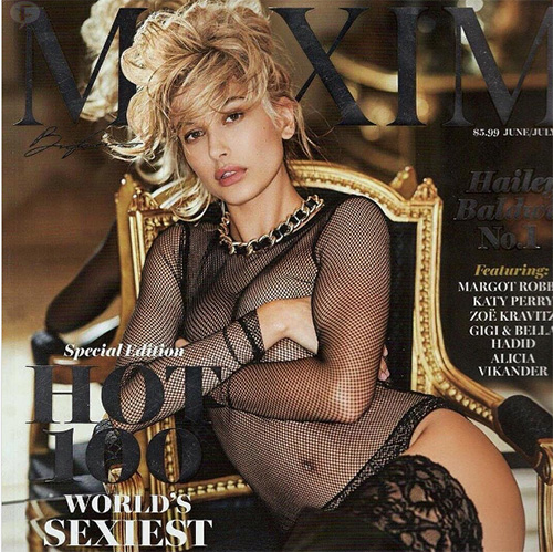 hailey baldwin maxim cover