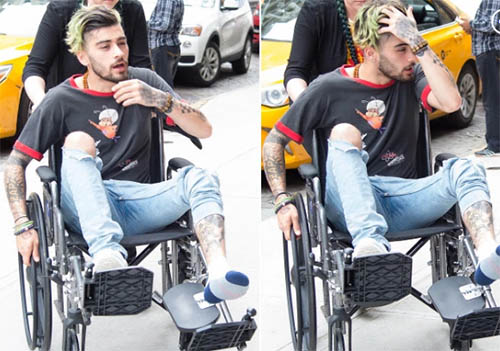 zayn malik silla ruedas