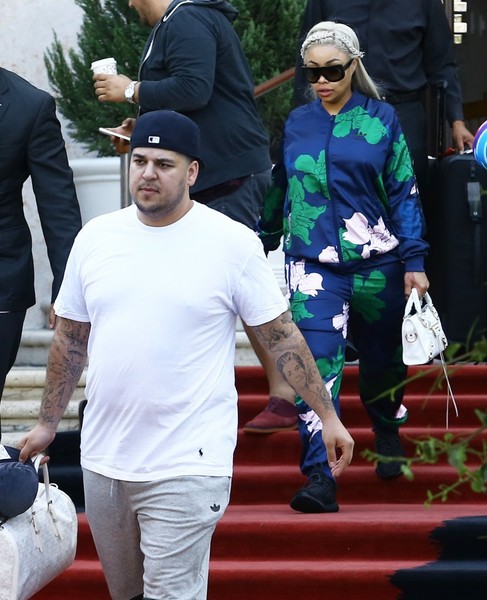 Blac Chyna Rob Kardashian Step Out