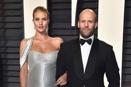 Jason Statham Rosie Huntington whiteley 2017 Vanity Fair Oscar Party