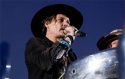 johnny depp glastonbury