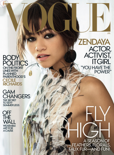 zendaya covers vogue