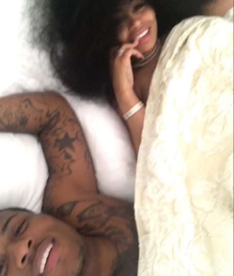 blac chyna ferrari smiling bed