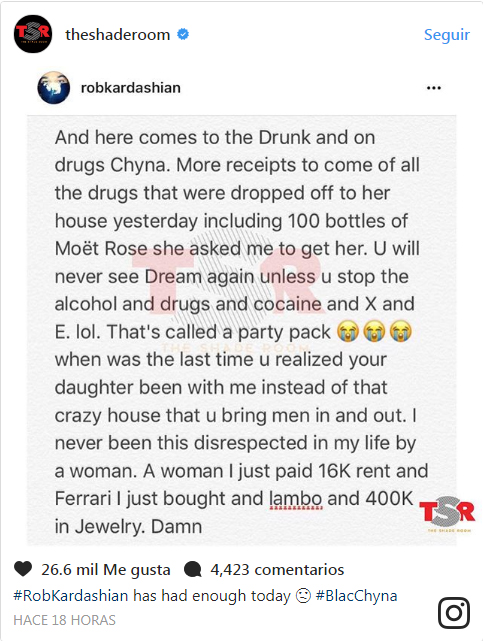 the shade room rob chyna war