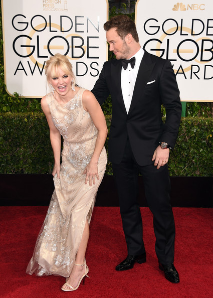 Anna faris chris pratt 72nd Annual Golden Globe