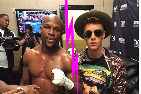 Mayweather and Bieber