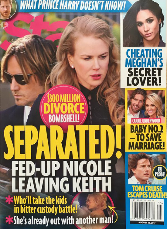 Nicole Kidman Keith Urban Separated Star