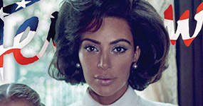 Kim Kardashian con North como La Primera Dama – Interview