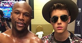 Justin Bieber se pelea con Floyd Mayweather!