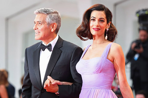 George Amal Clooney Suburbicon Photocall