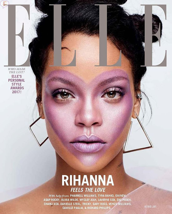 elle october rihanna cover 2017