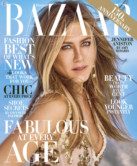 jennifer aniston Harpers bazaar october 2017 cover