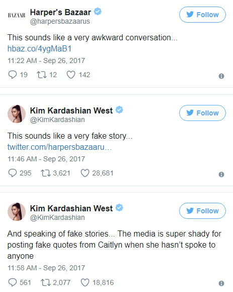 kim tweets fake news