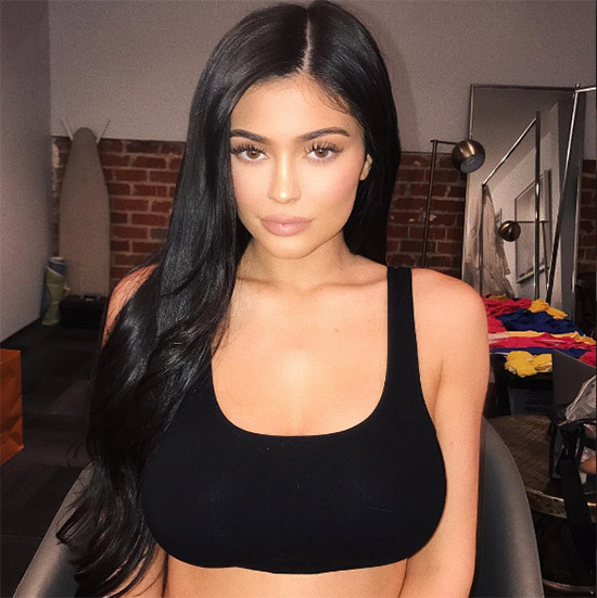 kylie jenner black top