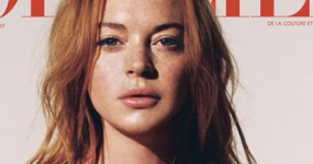 Lindsay Lohan en la portada de L’Officiel