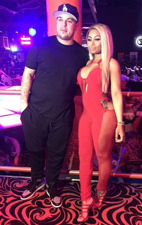 rob kardashian blac chyna party