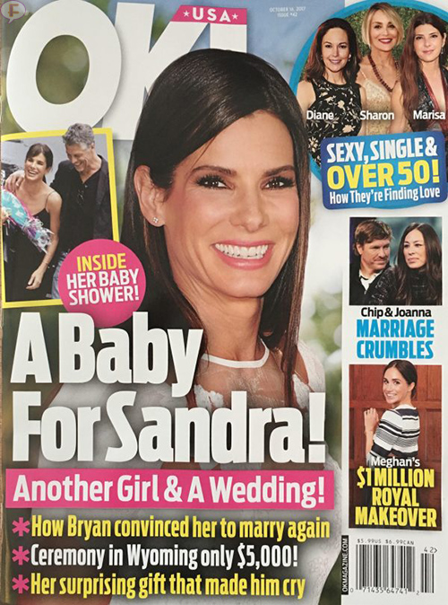 Sandra Bullock Wedding Baby ok mag