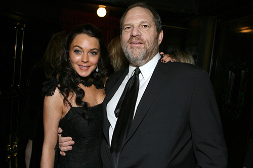 lindsay lohan harvey weinstein