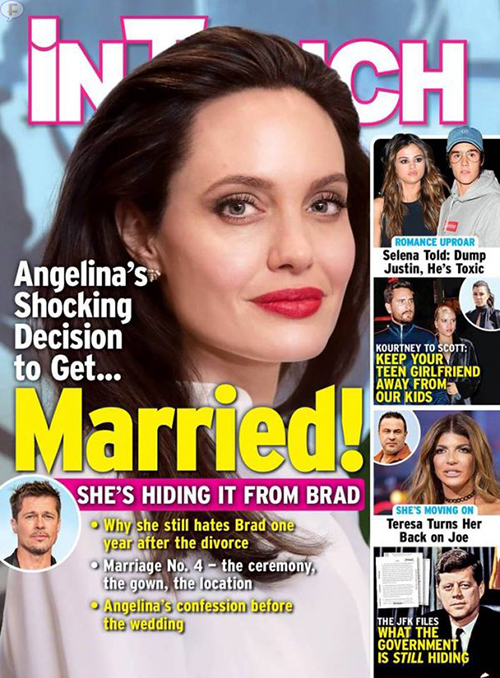 Angelina Jolie Married Intouch cover