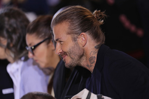 David Beckham Victoria Beckham Runway September