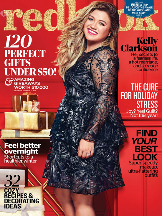 Kelly Clarkson Redbook December 2017 Cover