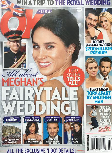 Meghan Markle Fairytale Wedding OK Cover Story