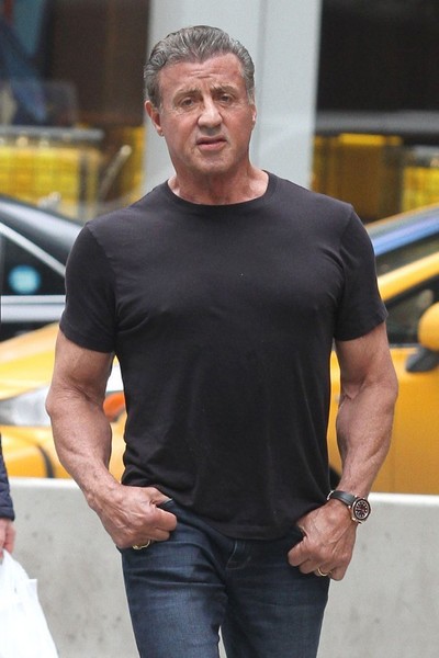 Sylvester Stallone out and about