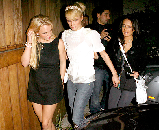 britney spears paris hilton lindsay lohan