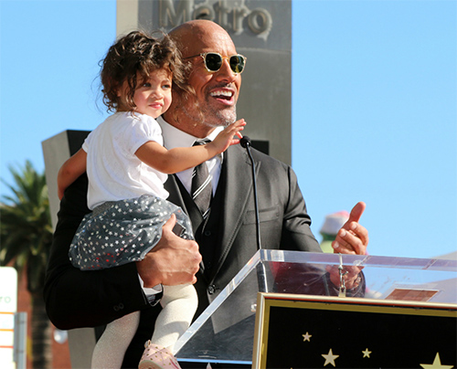 dwayne johnson star baby