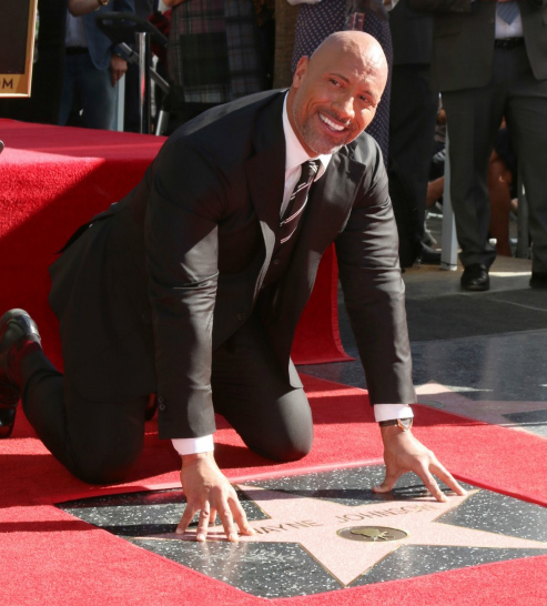 dwayne the rock johnson hollywood walk of fame