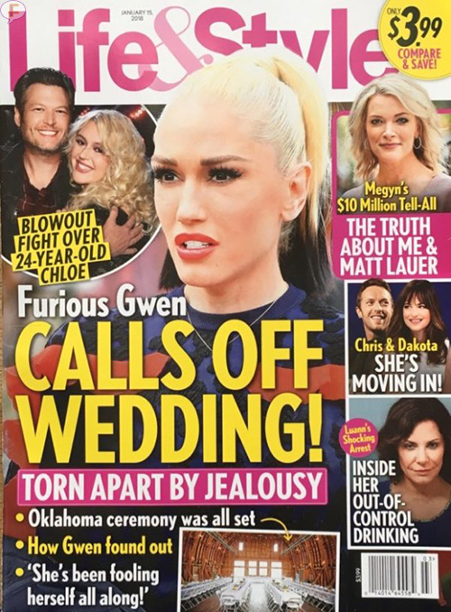 Gwen Stefani Blake Shelton Wedding Off LS