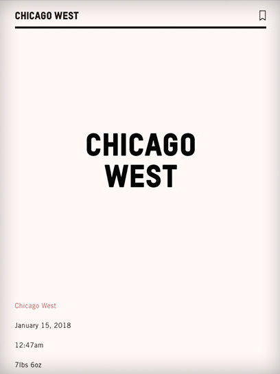 chicago west kim kardashian baby